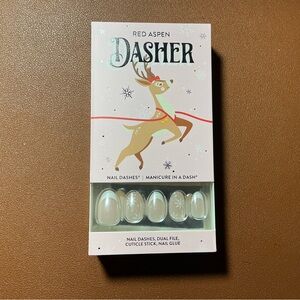 Short Almond Press On Nails New In Box Santa’s Squad Dasher